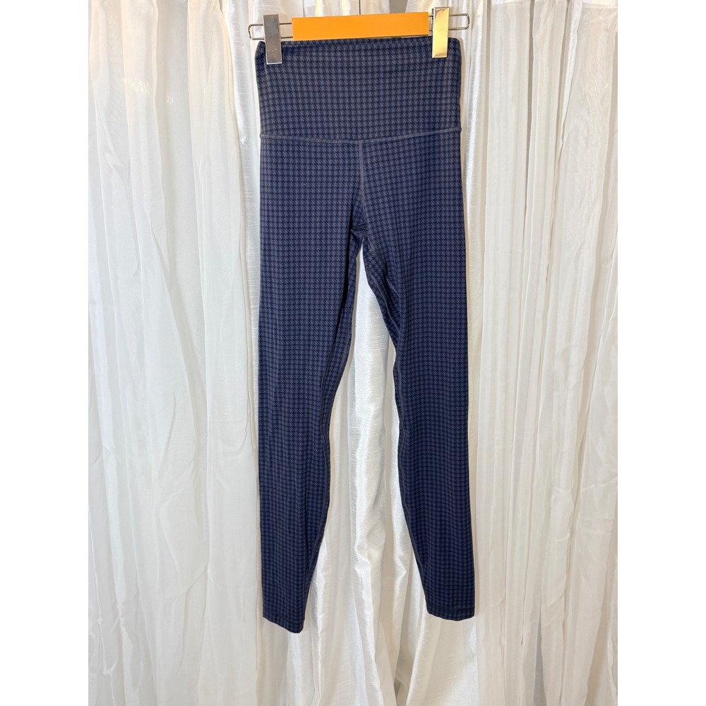 Lululemon Align High-Rise Pant 28 Women 4 Navy Houndstooth LW5EXXS